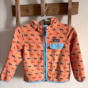 Patagonia Orange Dinosaur Print Jacket